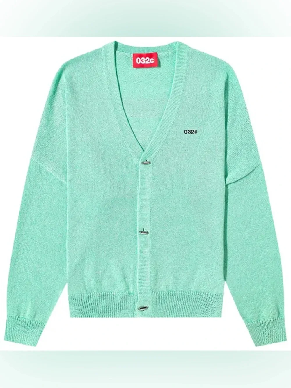 032c RARE St. Marks Off Green Oversized Cardigan Medium SS26
